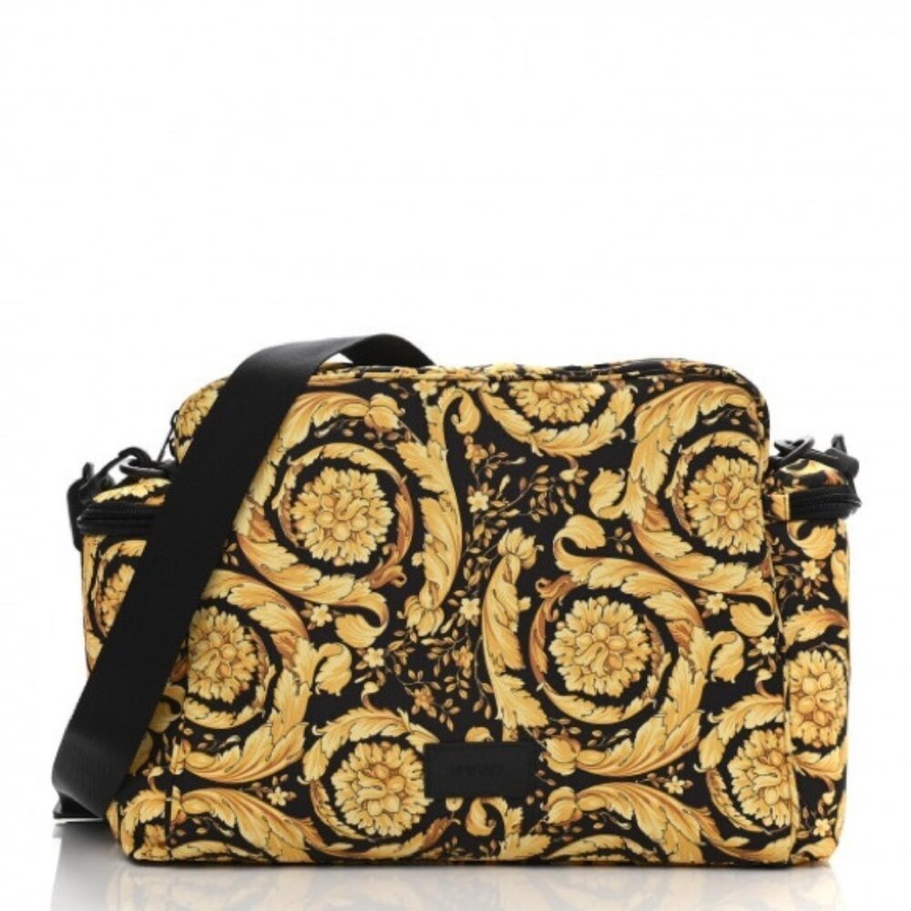 Authenic Versace Barocco Baroque monogram logo large Diaper bag / messenger bag